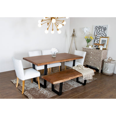 Elements Live-Edge Dining Bench—Small