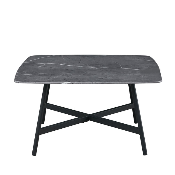 Nera Square Coffee Table in Black Faux Marble