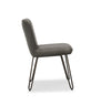 Cassidy Faux Leather Side chair in Vintage Grey