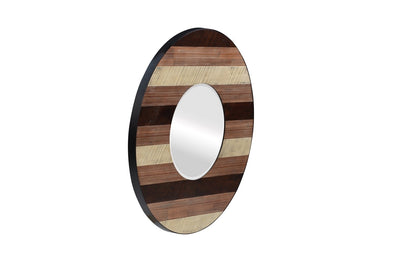 Medley Wall Mirror in Multi-tone Natural Finish