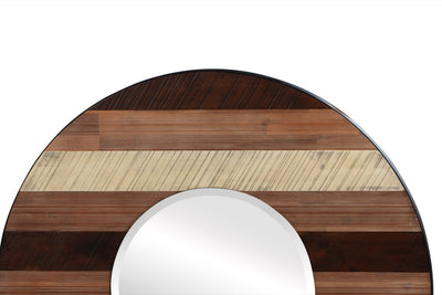 Medley Wall Mirror in Multi-tone Natural Finish