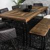 Casual Modern 8-Seat Dining Table in Multi-tone Natural Finish