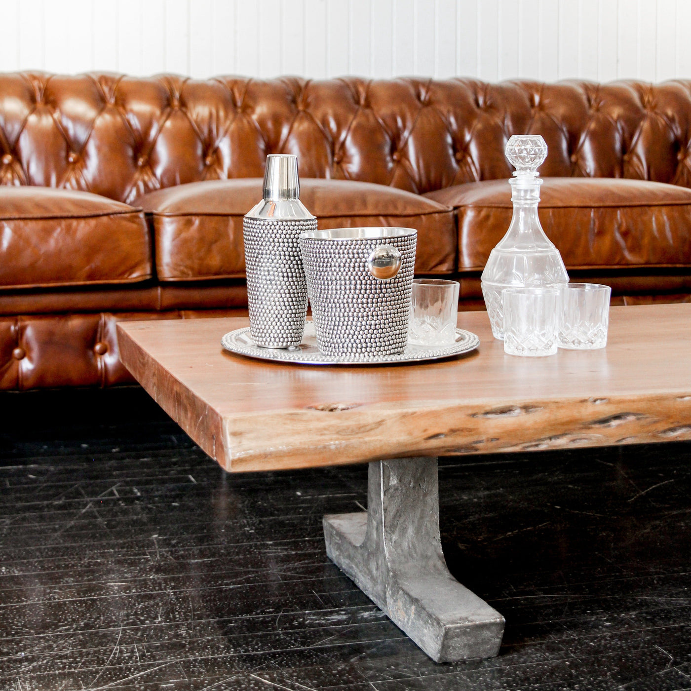 Earth Wood Coffee Table in Natural Finish