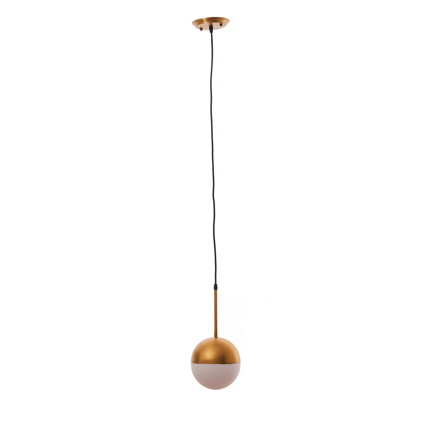 Amani Single Bulb Pendant - Brass