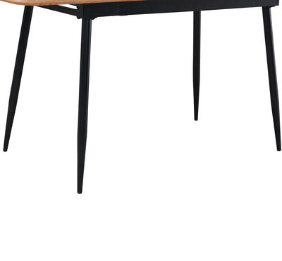 Magnus Extendable Dining Table in Wood Veneer & Metal Legs