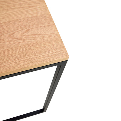 Sole c-side Table in Oak & Metal