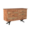 Bois et Cuir's Streamline Series 6-Drawer Dresser in Natural Finish