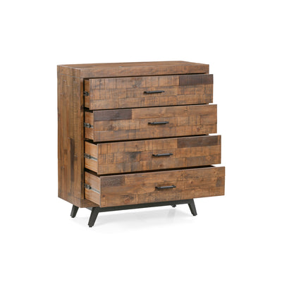 Dixon 4-Drawer Chest of Drawers in Natural Finish