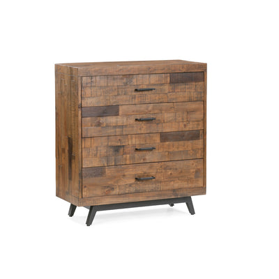 Dixon 4-Drawer Chest of Drawers in Natural Finish