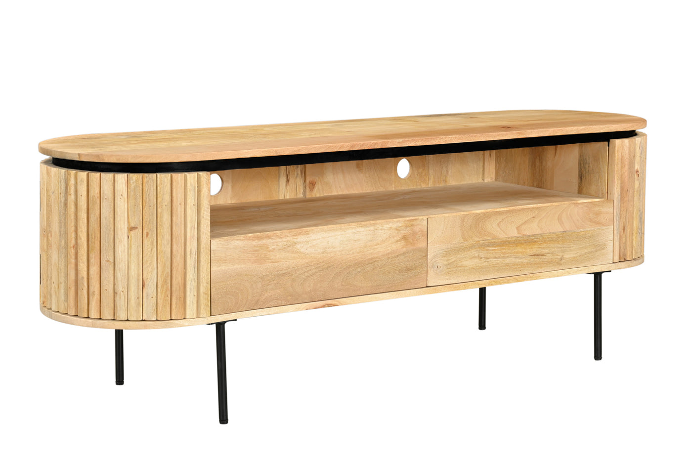 Lunas Media Unit in Mango Wood