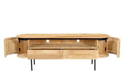 Lunas Media Unit in Mango Wood