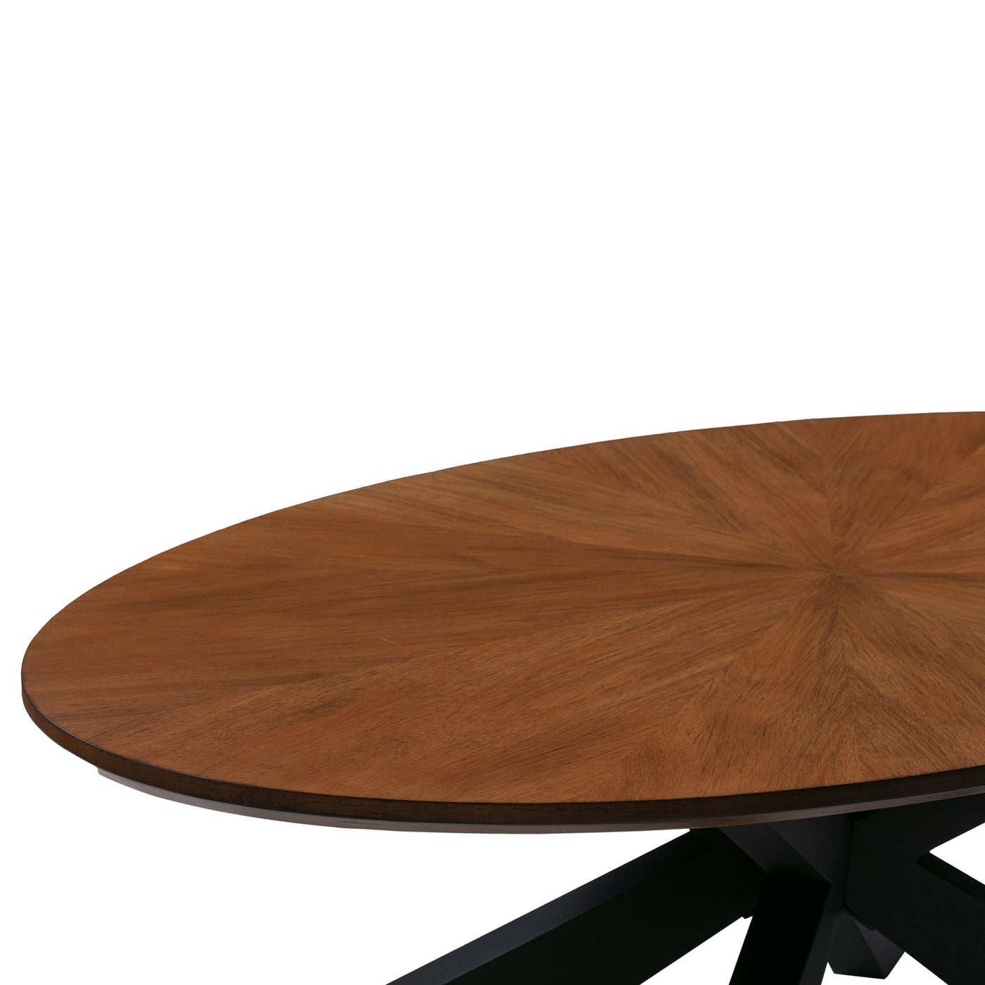 Isla Oval Coffee Table in Almond Finish