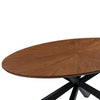 Isla Oval Dining Table in Almond Finish