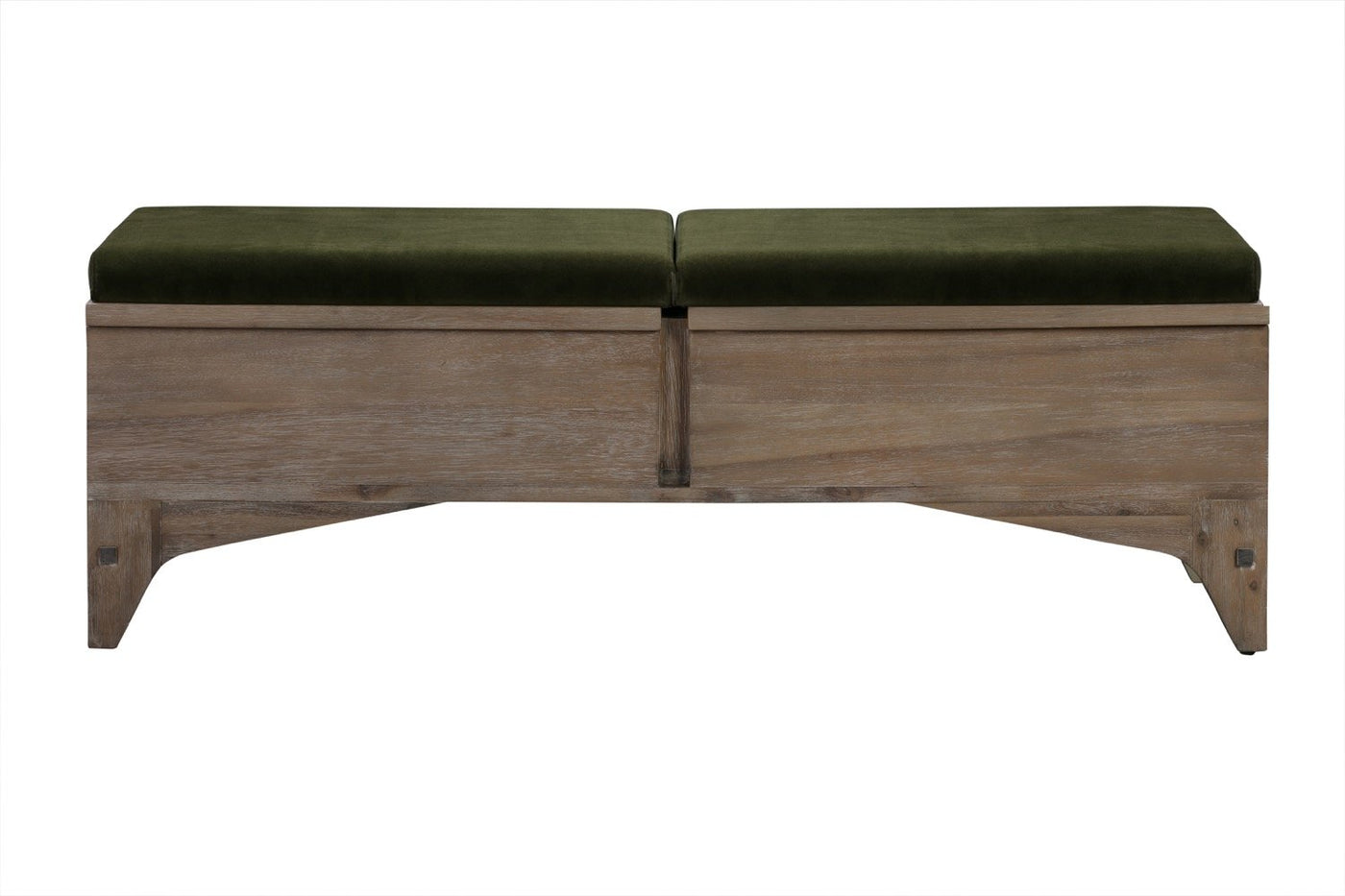 Iman Storage Bench in Green Velvet