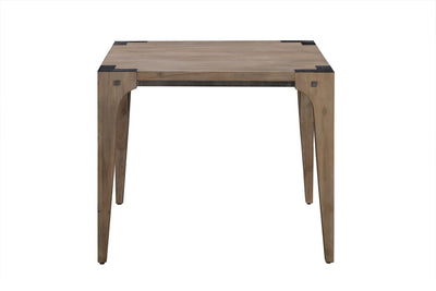 Iman Square Dining Table in Light Brown Finish