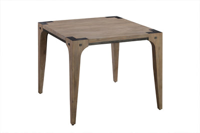 Iman Square Dining Table in Light Brown Finish