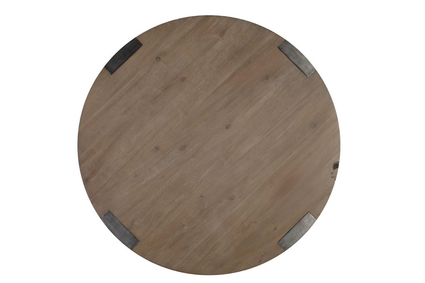 Iman Small Round Dining Table in Light Brown Finish