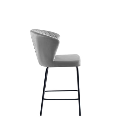 Uriel Counter Stool in Velvet