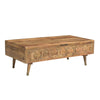 Clio Wood Coffee Table in Light Honey Finish