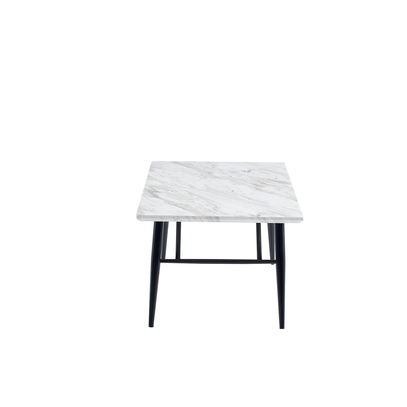 Micah Coffee Table in White Faux Marble