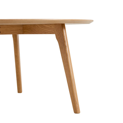 Freya Round Cocktail Table in White Oak