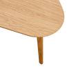 Freya Kidney-shaped Nesting Cocktail Tables in White Oak