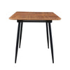 Magnus Extendable Dining Table in Wood Veneer & Metal Legs