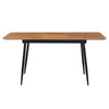 Magnus Extendable Dining Table in Wood Veneer & Metal Legs