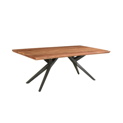 Bois et Cuir's Streamline Series 8-Seat Dining Table in Dark Brown Finish