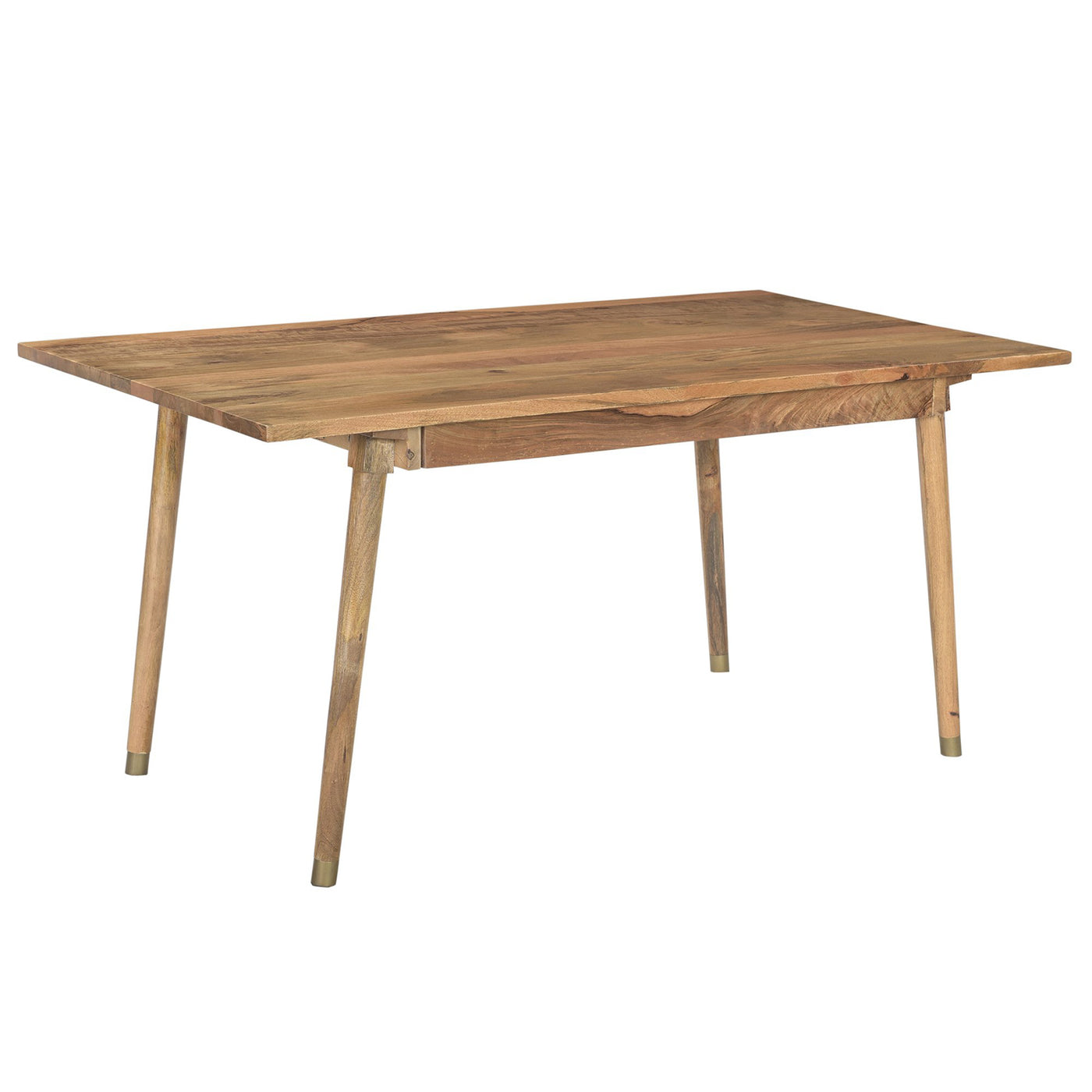 Clio 6-Seat Dining Table in Light Honey Finish