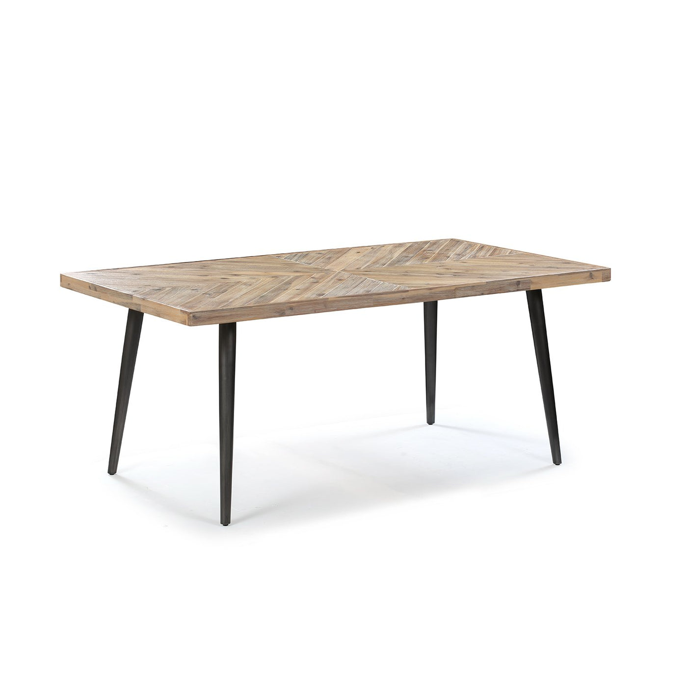 Jasmire 8-Seat Dining Table in White Limewash Finish