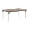 Grace Mid-Sized Dining Table in Gray Finish