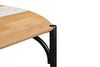 Lunas Dining Table in Mango Wood & White Marble