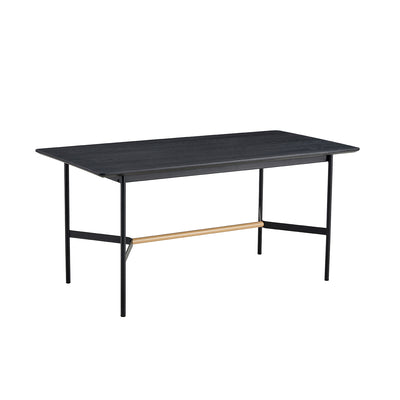 Svart 63" Dining Table in Black Oak