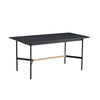 Svart 63" Dining Table in Black Oak