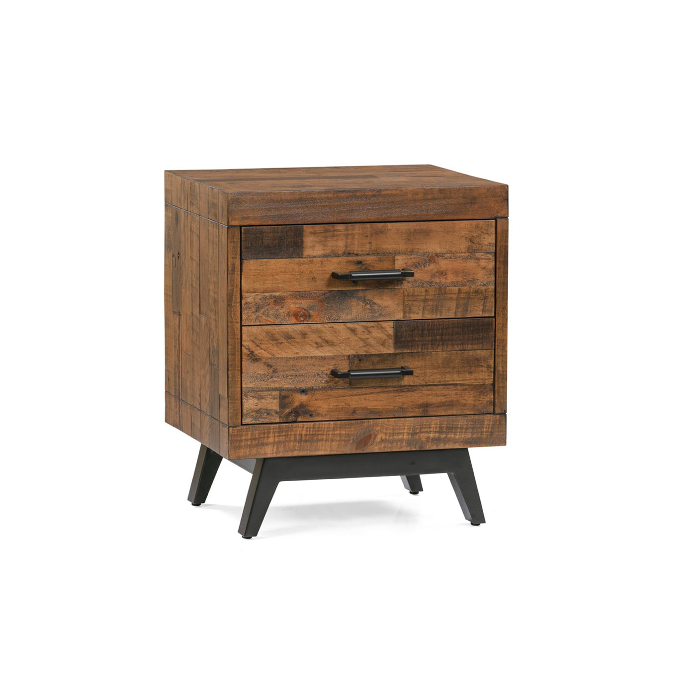 Dixon 2-Drawer Nightstand in Natural Finish