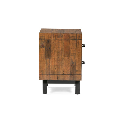 Dixon 2-Drawer Nightstand in Natural Finish