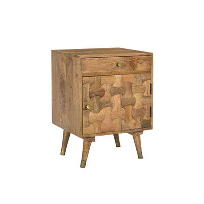 Clio Nightstand in Light Honey Finish