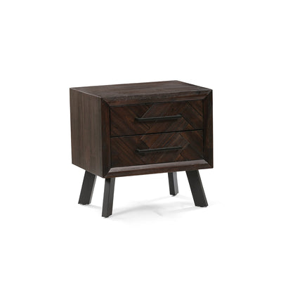 Paris 2-Drawer Nightstand in Espresso Finish