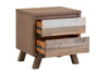 Habana Nightstand White Washed Finish